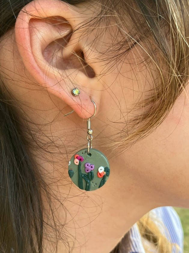 Boucles d'oreilles puces naturelles