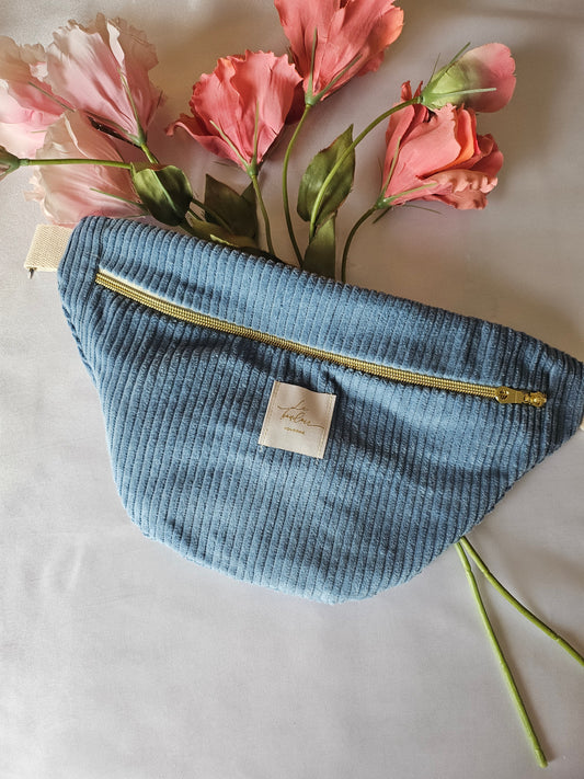 Sac banane en velours côtelé