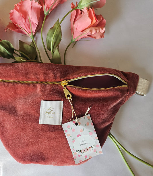 Sac banane velours